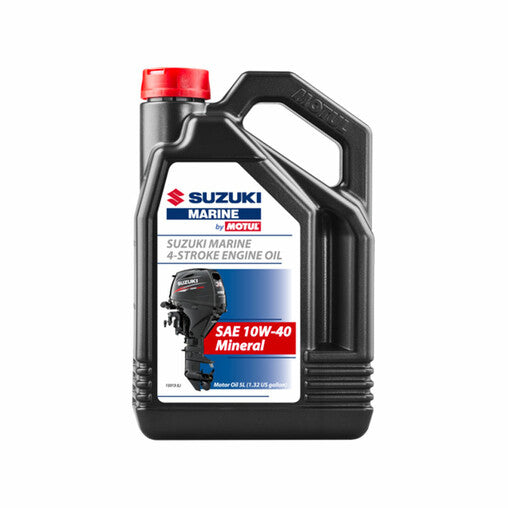 Suzuki Marine Genuine 4-Stroke Engine Oil 5ltr - SAE 10W40 Semi-Synthetic