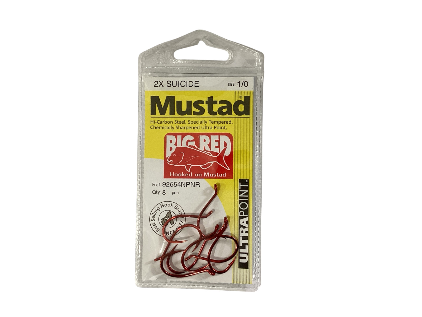 Mustad 2 x Suicide Big Red Hooks