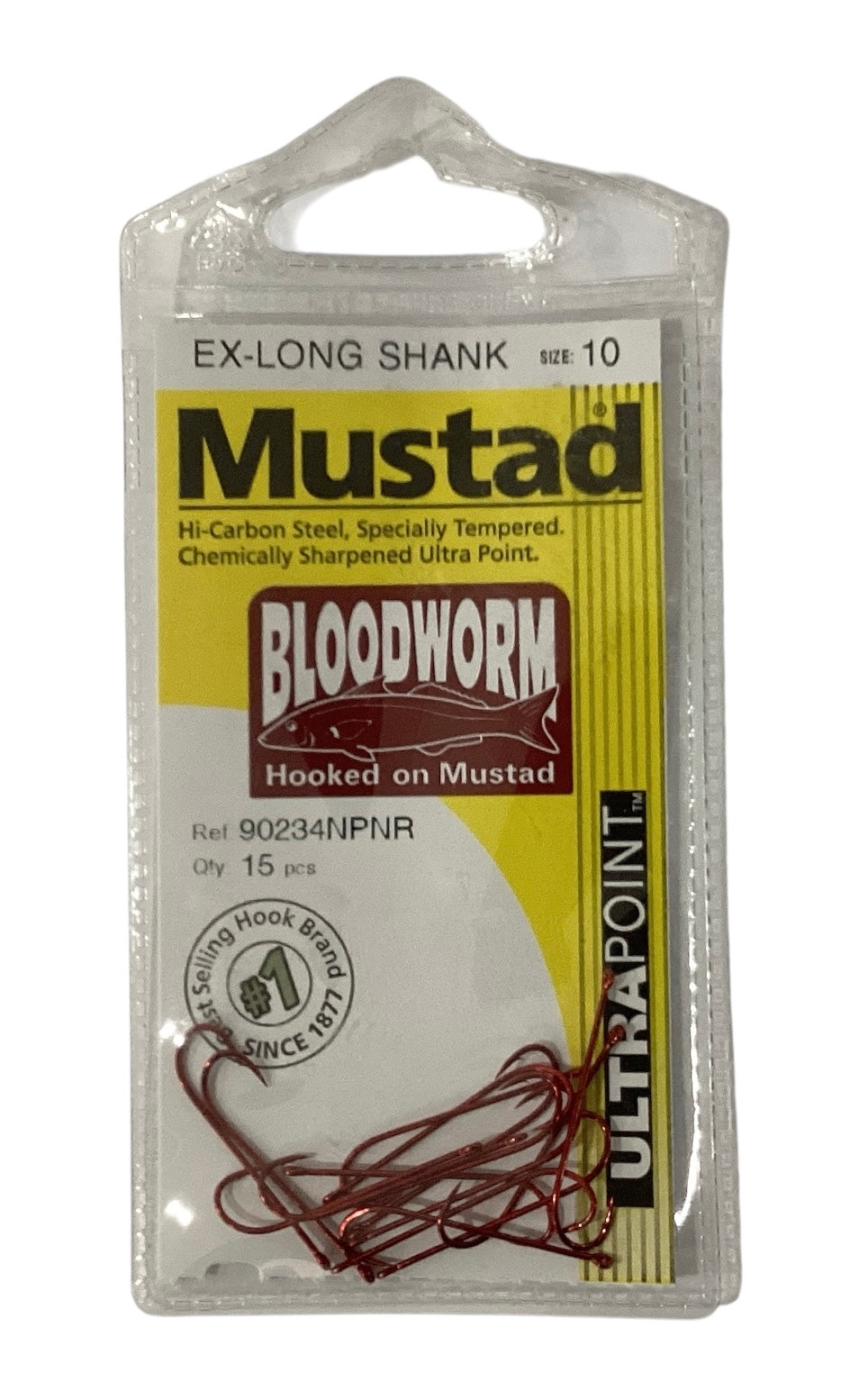 Mustad Ex-Long Shank Bloodworm