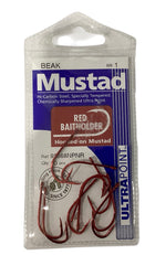 Mustad Beak Red Baitholder Hooks