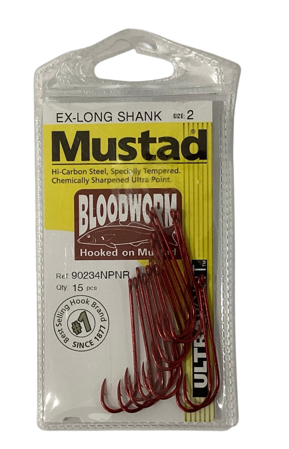 Mustad Ex-Long Shank Bloodworm
