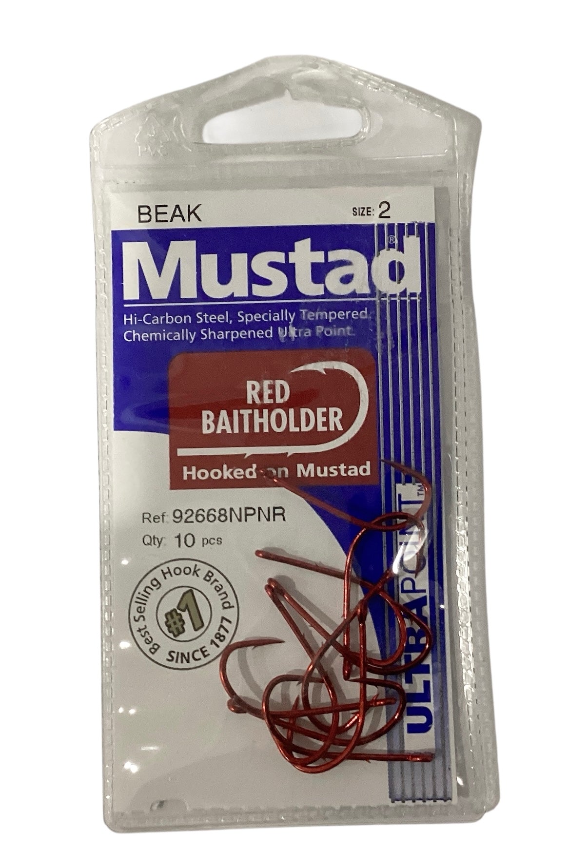 Mustad Beak Red Baitholder Hooks