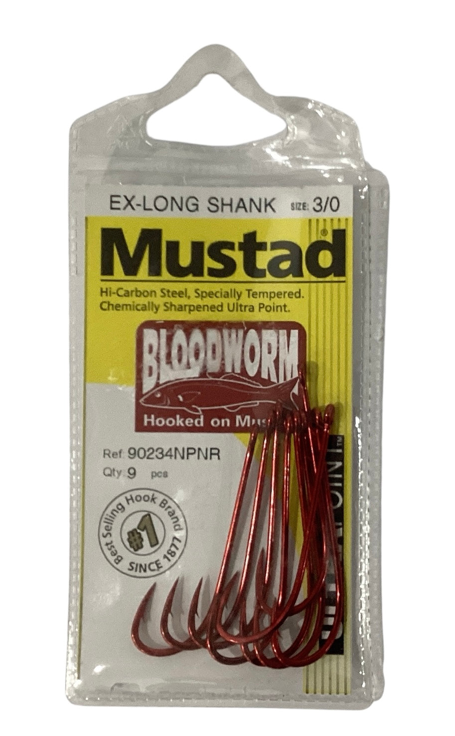 Mustad Ex-Long Shank Bloodworm