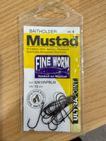 Mustad Baitholder Fine Worm Hooks
