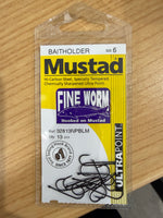 Mustad Baitholder Fine Worm Hooks