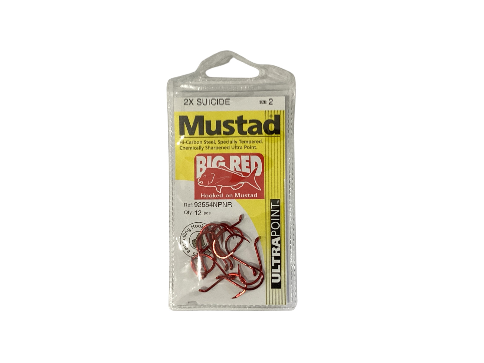 Mustad 2 x Suicide Big Red Hooks