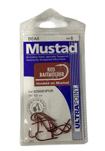 Mustad Beak Red Baitholder Hooks