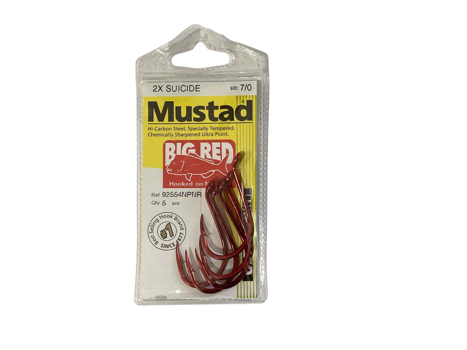 Mustad 2 x Suicide Big Red Hooks