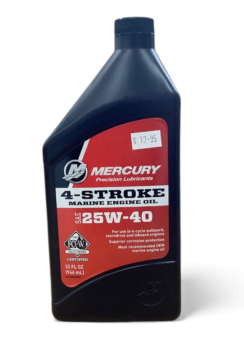 Mercury 4-Stroke 25W-40 Marine Engine Oil