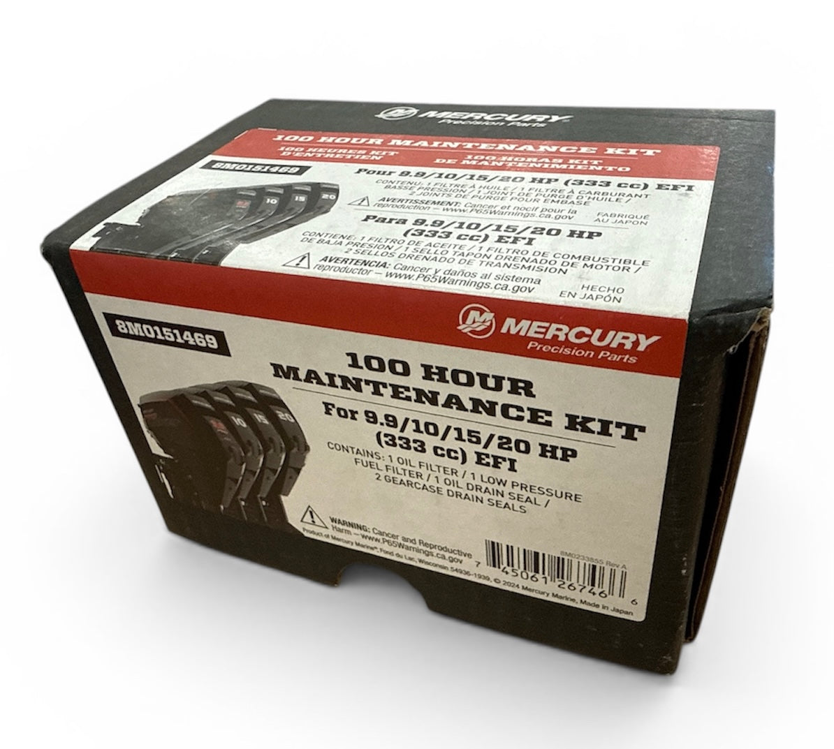 Genuine Mercury 100 hour Maintenance Kit - 9.9 / 10 / 15 20hp