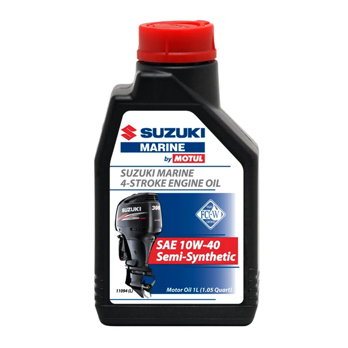 Suzuki Marine Genuine 4-Stroke Engine Oil 1ltr - SAE 10W40 Semi-Synthetic (Copy)