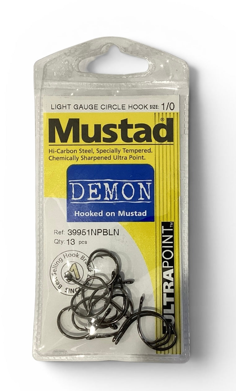 Mustad DEMON Light Gauge Circle Hook