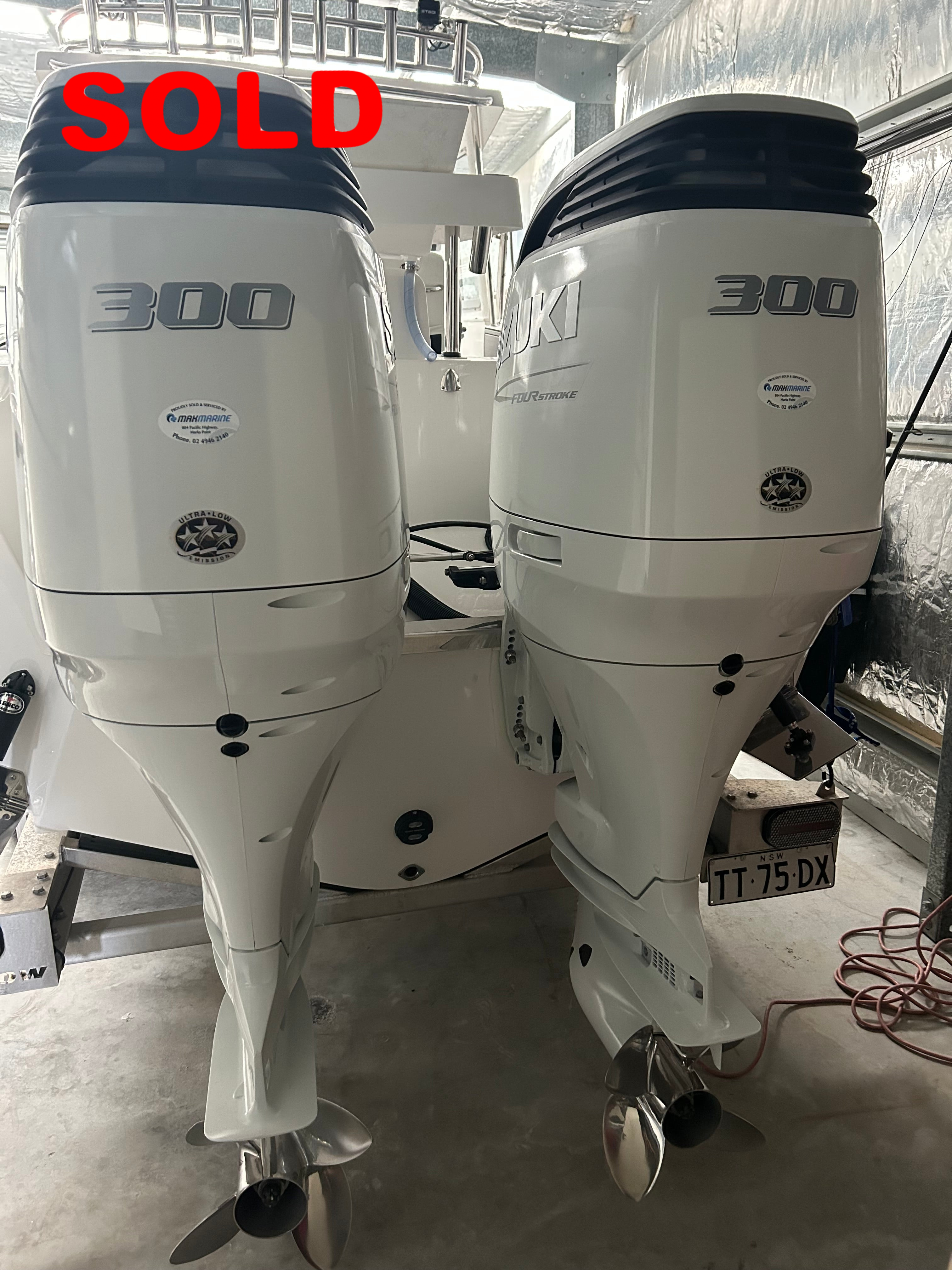 Twin 2023 Model Suzuki 300HP (DF300APX-W) Outboard Motors