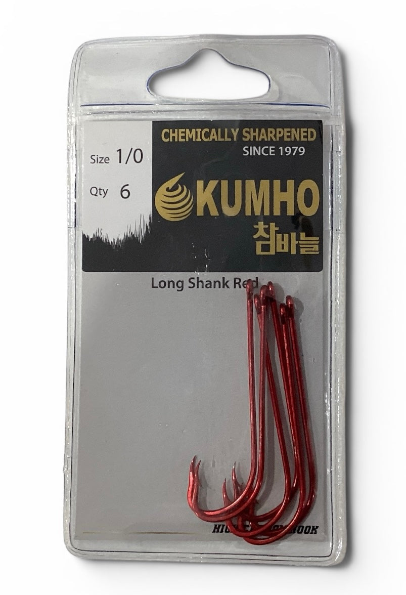 KUMHO Long Shank Red Hooks