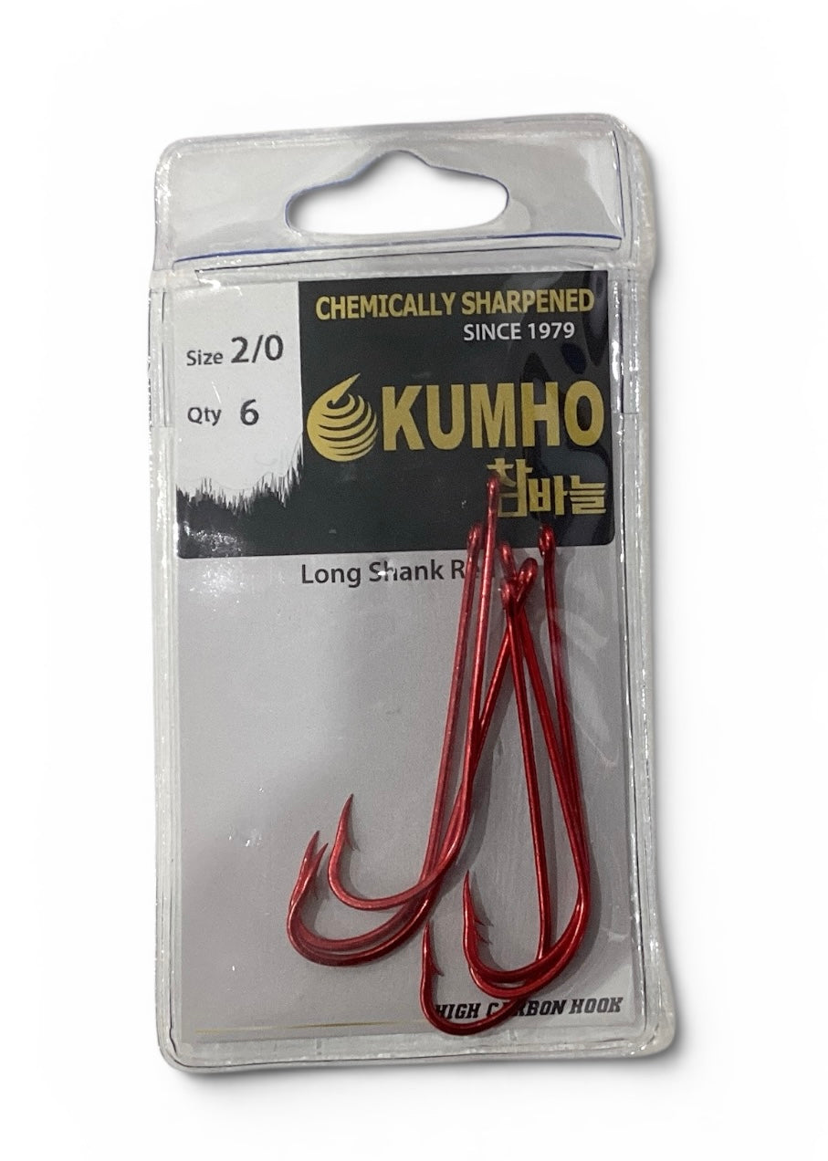 KUMHO Long Shank Red Hooks