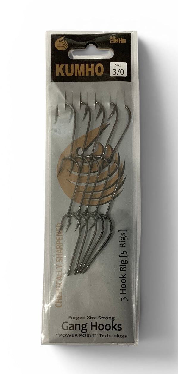 KUMHO Gang Hooks 3 Hook Rig