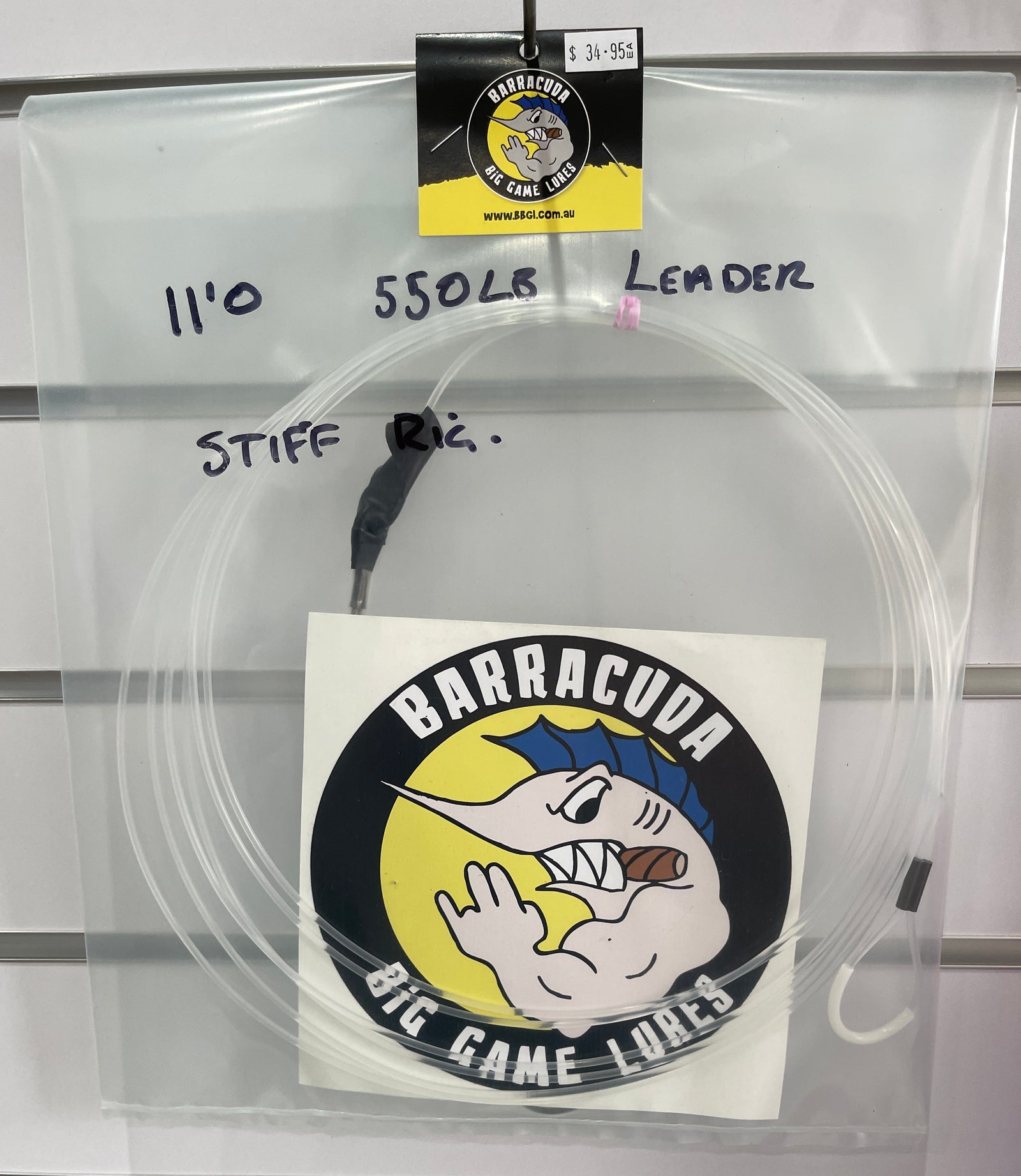 Barracuda 11'o Hook and Leader Set - 550lb