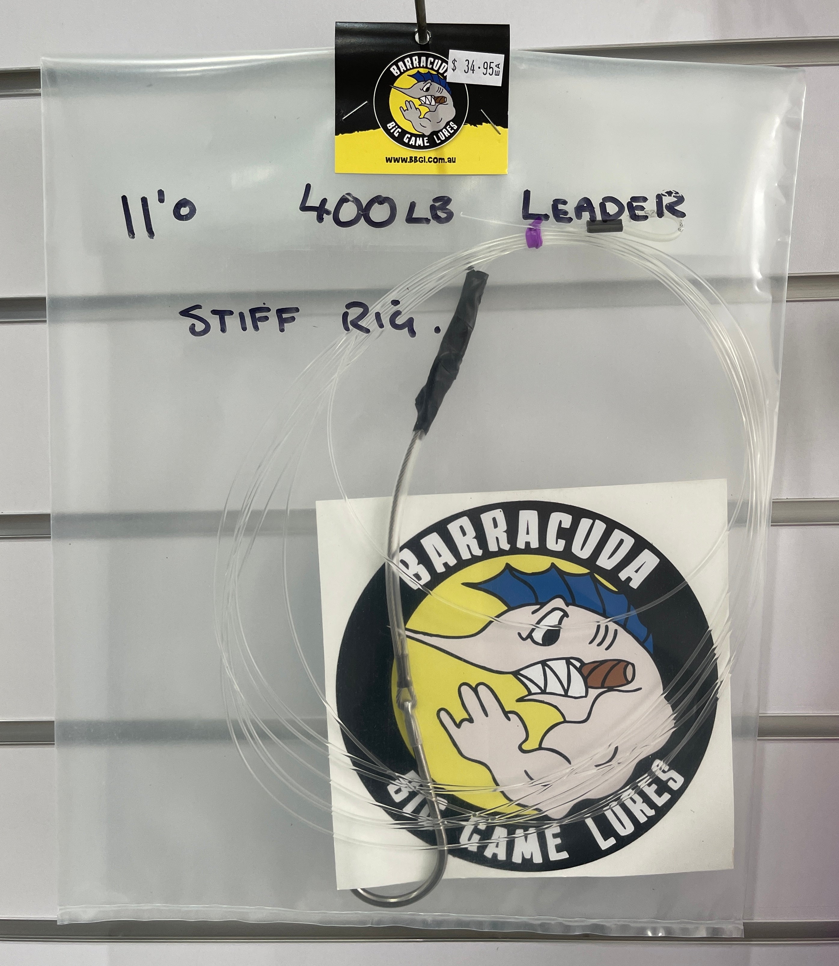 Barracuda 11'o Hook and Leader Set - 550lb