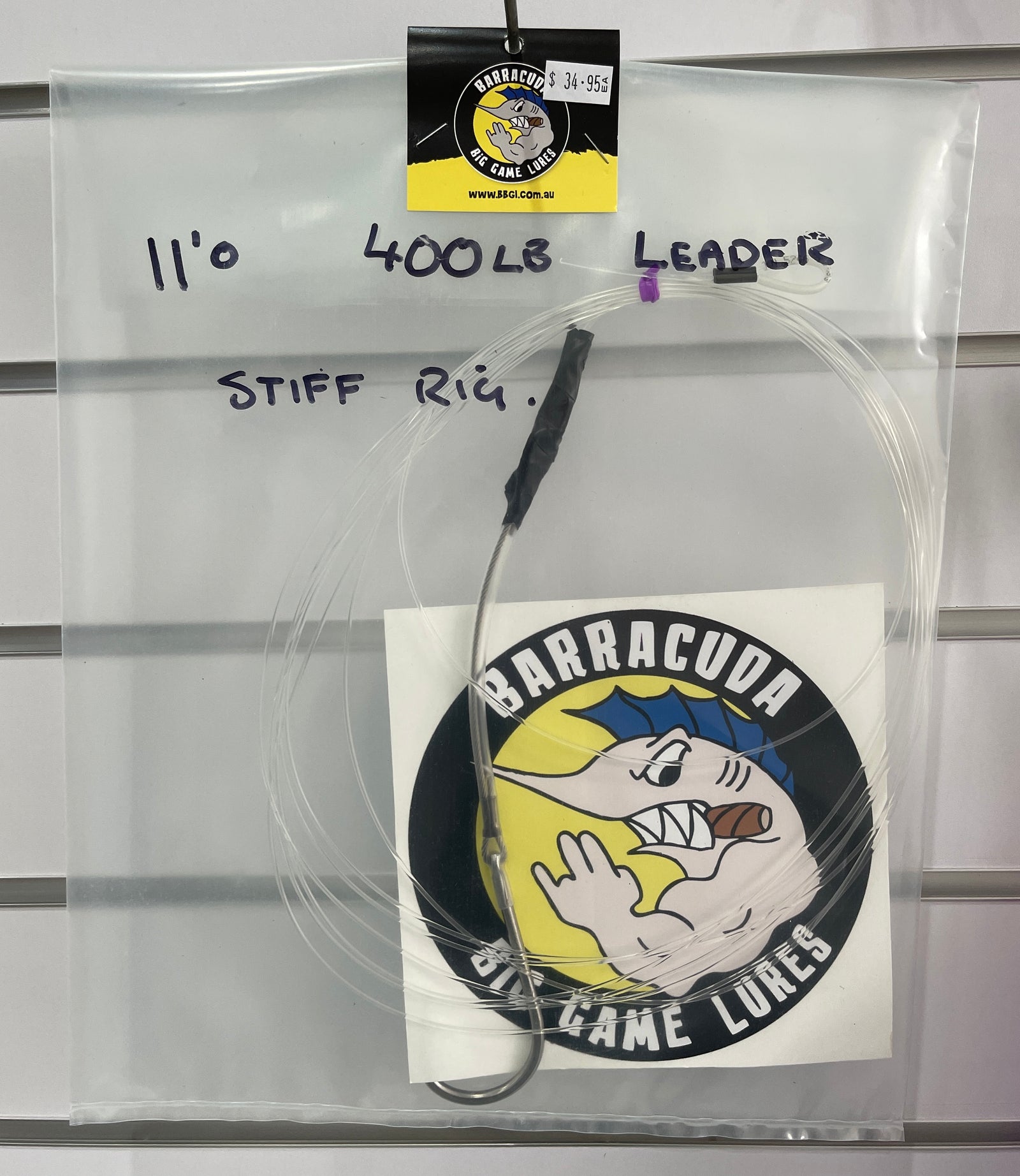 Barracuda 11'o Hook and Leader Set - 550lb